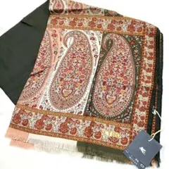 【新品】エトロ　ETRO ペイズリー ストール　シルク　ウール　イタリア製