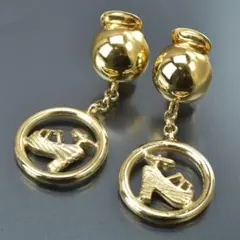 エルメス⭕️HERMES バッファローホーンイヤリング ゴールド 