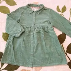 ZARA BABY コーデュロイワンピース グリーン　98