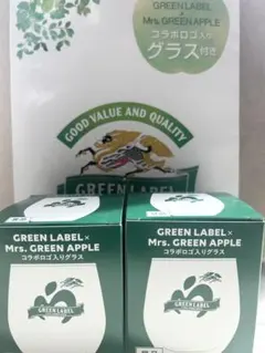 GREEN LABEL x Mrs. GREEN APPLE グラス 2個セット