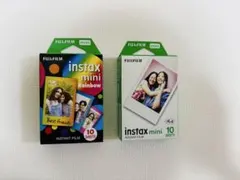 FUJIFILM instax mini とRainbow 各1個　計2個