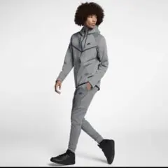 【廃盤】NIKE テックフリース セットアップ ダークグレー メンズ S 赤タグ