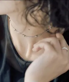 未使用★ear^_^ボールチェーンネックレス