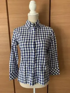 ♪ハリスのギンガムチェックシャツ(手洗い可能)♪のサムネイル