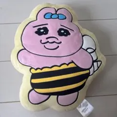 おぱんちゅうさぎ ダイカットクッション 黄色