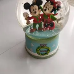 ディズニーストア　クリスマス　ミッキー・ミニー スノードーム 美品