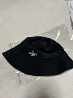 黒 バケットハット MY FLOWERS HERE