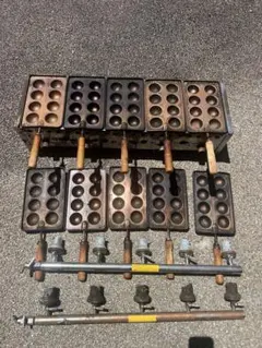 業務用 たこ焼き器 1枚銅板48ミリ穴72穴 プロパン、都市ガス両対応 