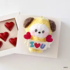 公式mininiBT21【CHIMMY】I LOVE U キーリング マスコット