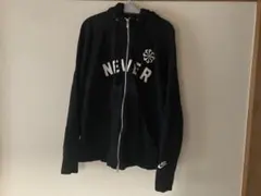 NIKEナイキ 風車ロゴ ビンテージ パーカー ジップパーカー スウォッシュ 黒