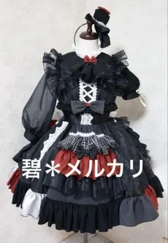 ハンドメイド　オリジナル　アイドル　衣装　ゴスロリ　ゴシック　コスプレ　ステージ