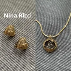 ニナリッチ Nina Ricci ラインストーン ネックレス＆イヤリングセット