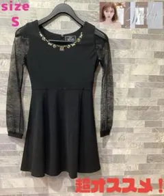 Rady / レディー　ワンピース　袖レース　ブラック　S