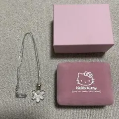 激レア✨ハローキティ 桜型ペンダント ネックレス silver925刻印