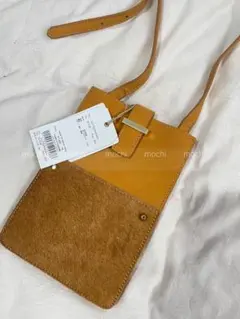 UNGRID未使用レザー スマホショルダーバッグ