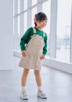 美品　UNIQLO　コーデュロイ　ジャンバースカート　サイズ130