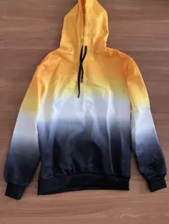 ミッキー様 グラデーションパーカー/ユニセックス 黒、黄色