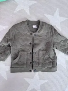 petit main 星柄キルティングアウター 80