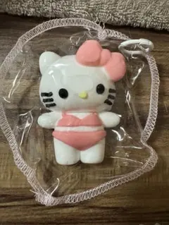ハローキティ スクイーズ 水着 ピンク キーホルダー