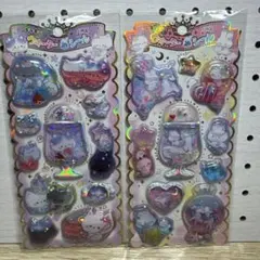 14❤️キラキラウォーターinーシール 正規品 ２種 ねこ うさぎ ユニコーン