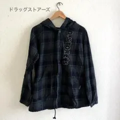 美品綺麗 アウターチェック柄 羽織 レディーストップスブルゾンドラッグストアーズのサムネイル