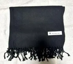 【未使用に近い、美品】N. マフラー　ブラック アクリル フリーサイズ