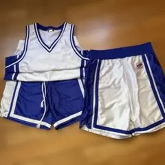 クリスマスセール　　バスケットボール ユニフォームセット 青と白