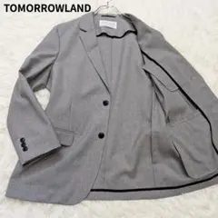 未使用タグ付き◎TOMMORROWLAND ノーカラージャケット 背抜き 38