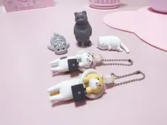♥ 通勤ねこ ねこのフィギュア ガチャガチャ ５個セット