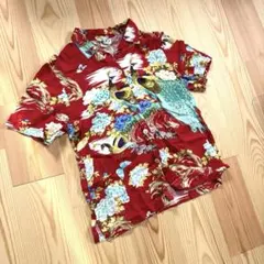ち*ぷ様 old stussy ヴィンテージ 総柄 レーヨン アロハ 虎 ドラゴ