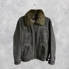 90s y2k WOOL RICH 短丈 B-3 デニムボアファー ウールリッチのサムネイル