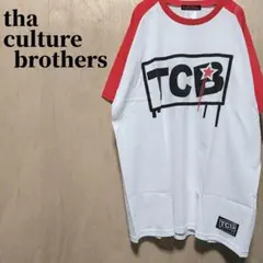 と*9様 3/18 カルチャーブラザーズ　TCB ロゴ ラグランTシャツ ホワイ