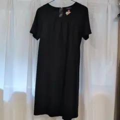 バーバリーBURBERRY ブラック 半袖 ワンピース 38　美品