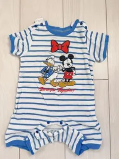 ベビー服　ミッキー&ドナルドロンパース
