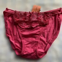 【新品】AMO'S STYLE レース 赤 ショーツ M ①