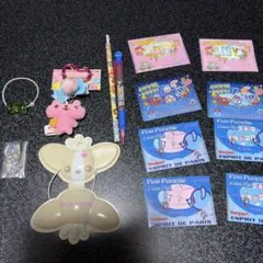 ナルミヤ キャラクターグッズ 文房具セット レトロ　シール　鉛筆