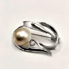 21522✨タサキ 田崎真珠 マベパール ブローチ シルバー925 5.6g