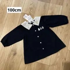 【新品】　ミッフィ　刺繍　ブラウス　100 黒