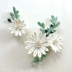 髪飾り つまみ細工花ヘアピン セット 和装小物