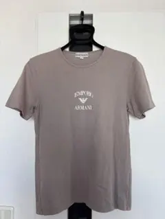 EMPORIO ARMANI Tシャツ ベージュ ロゴプリント