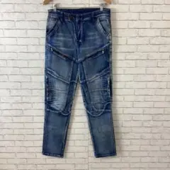 7.3 t393 MOTOPANTS デニム ジーンズ パンツ 革ラベル