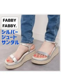 FABBY FABBY.シルバー 厚底 サンダルLサイズのサムネイル