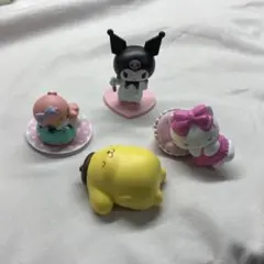 ララ　ポムポムプリン キティちゃん クロミ フィギュア 4体セット