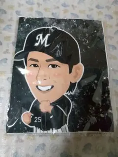 ロッテ 岡選手 タオル