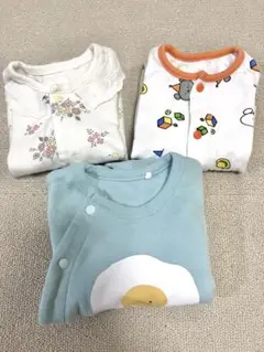 西松屋　50-60cmロンパース３枚セット