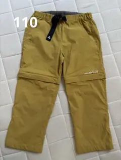 mont-bell キッズ コンバーチブルパンツ 110cm イエロー