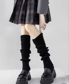 SHEIN ルーズソックス レッグウォーマー ブラック 匿名配送