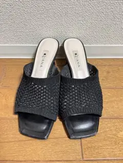 ダイアナ ミュール ブラック S 22