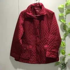 【ノーヴェドゥー】レディース アウター キルティング加工 赤 ジャケット
