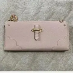 最最終値下Samantha Vega ピンク長財布 花チャーム付き